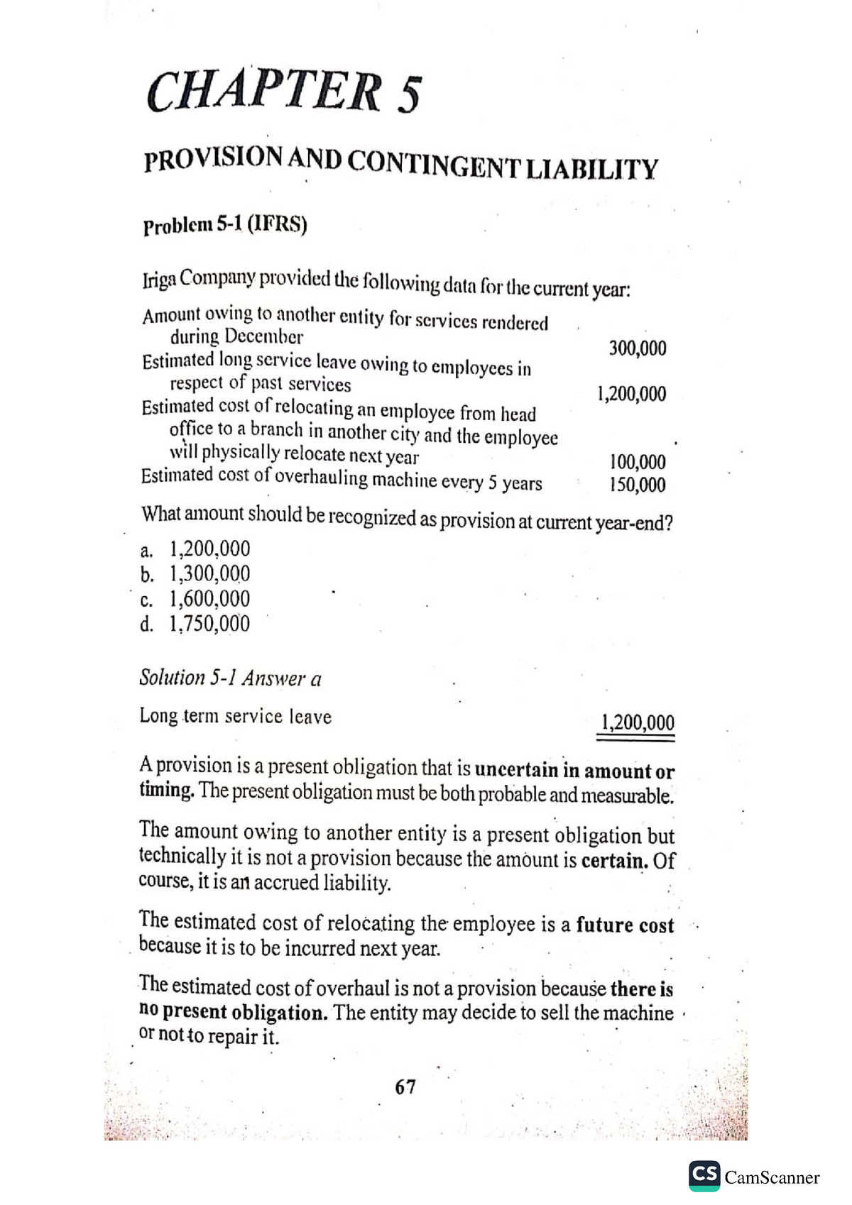 Provision - Intermediate Accounting 2 - Studocu