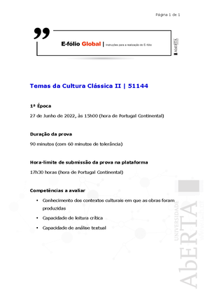 E Fólio B Instruções - E´Folio B - Página 1 De 3 LITERATURA E CULTURA ...