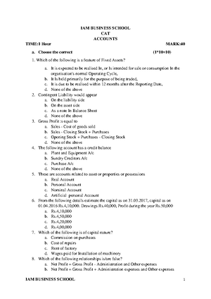 CAT Model Question Papers - CAT MODEL QUESTION PAPERS PAPER 1 ...