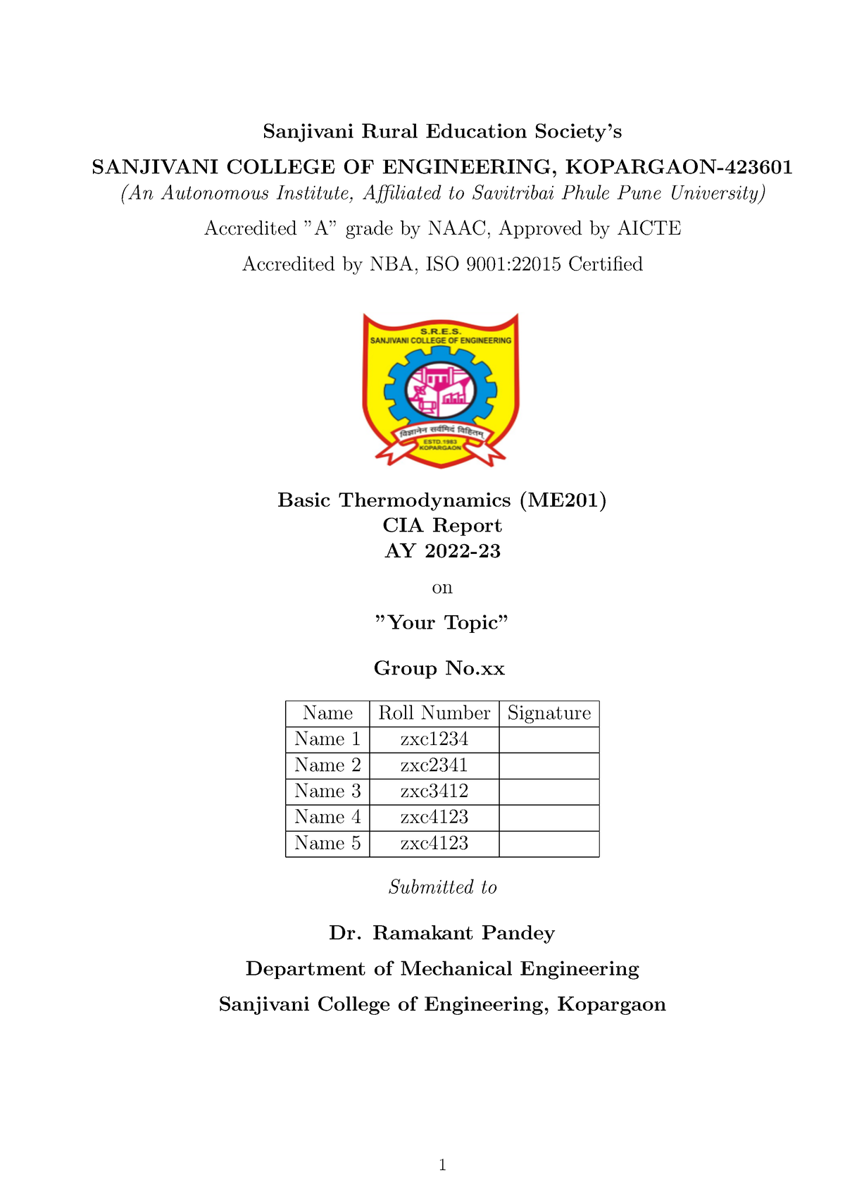 BT CIA format - 2022 - Sanjivani Rural Education Society’s SANJIVANI ...