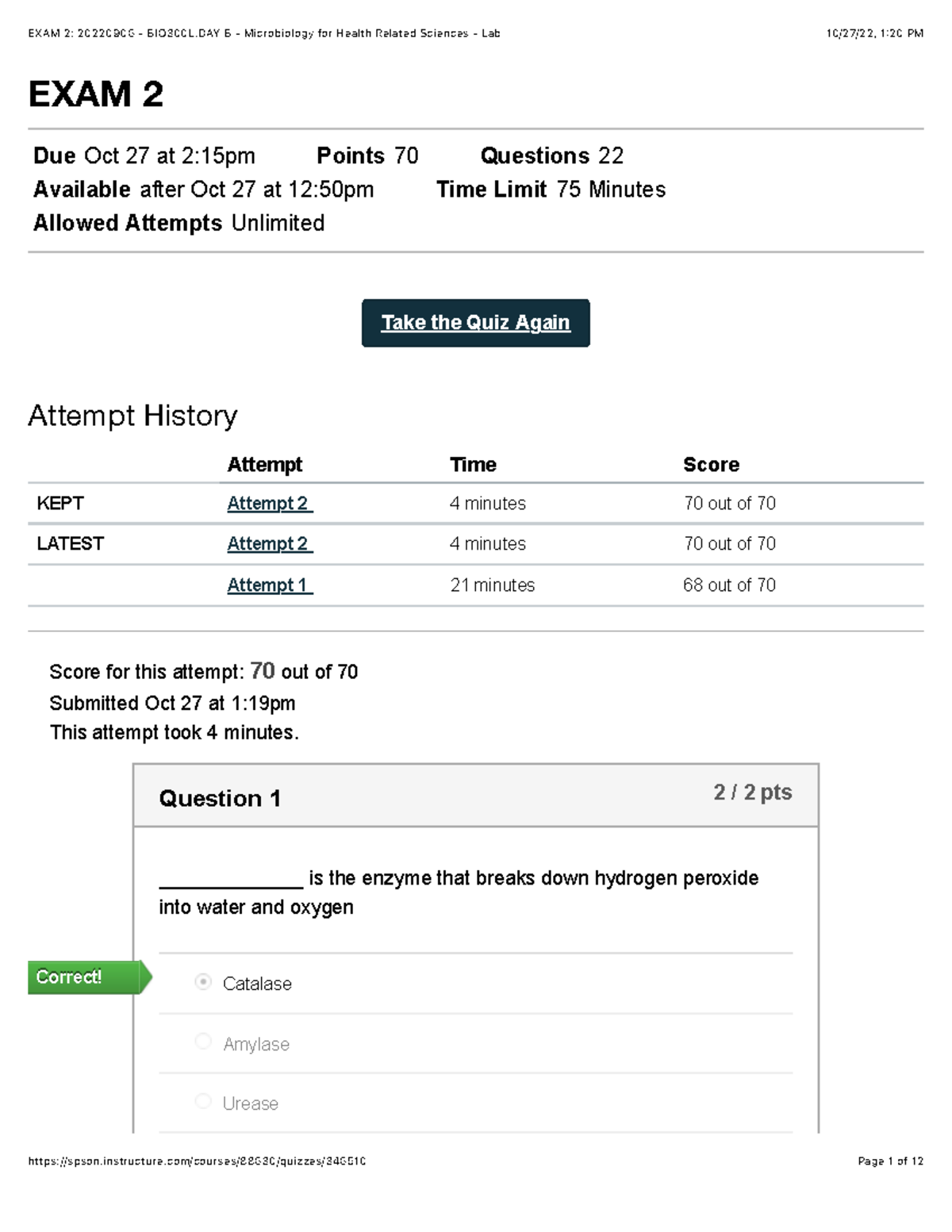 Microbiology Lab Exam 2 BIO300L.DAY B Studocu