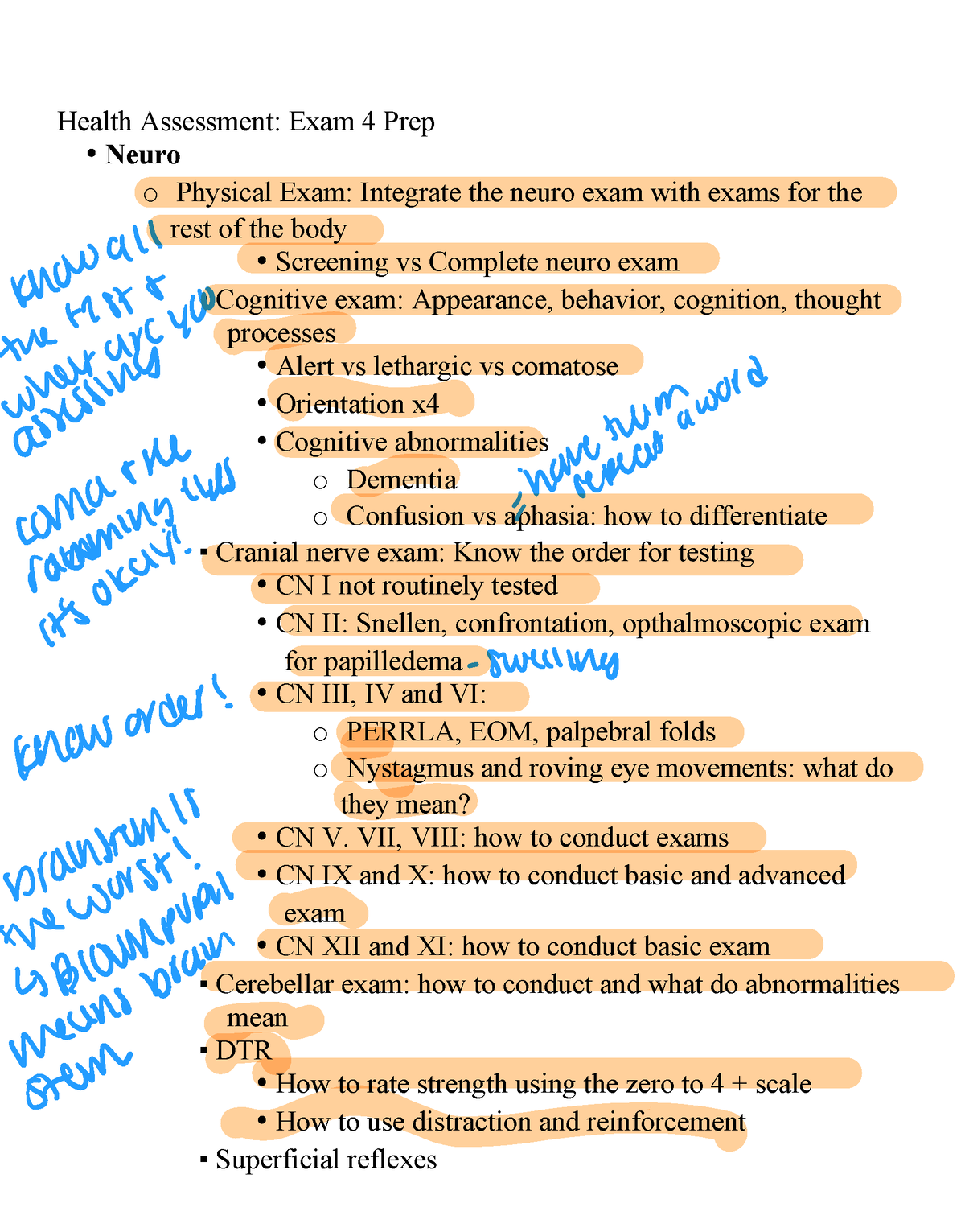 Health Assessment Of The Adult Exam Blueprint - Health Assessment: Exam ...