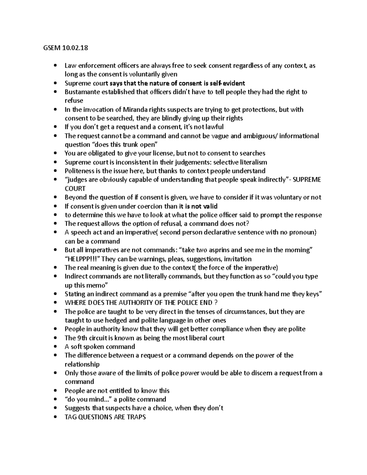 GSEM 120g 10.02 - GSEM 10.02 Law - Studocu