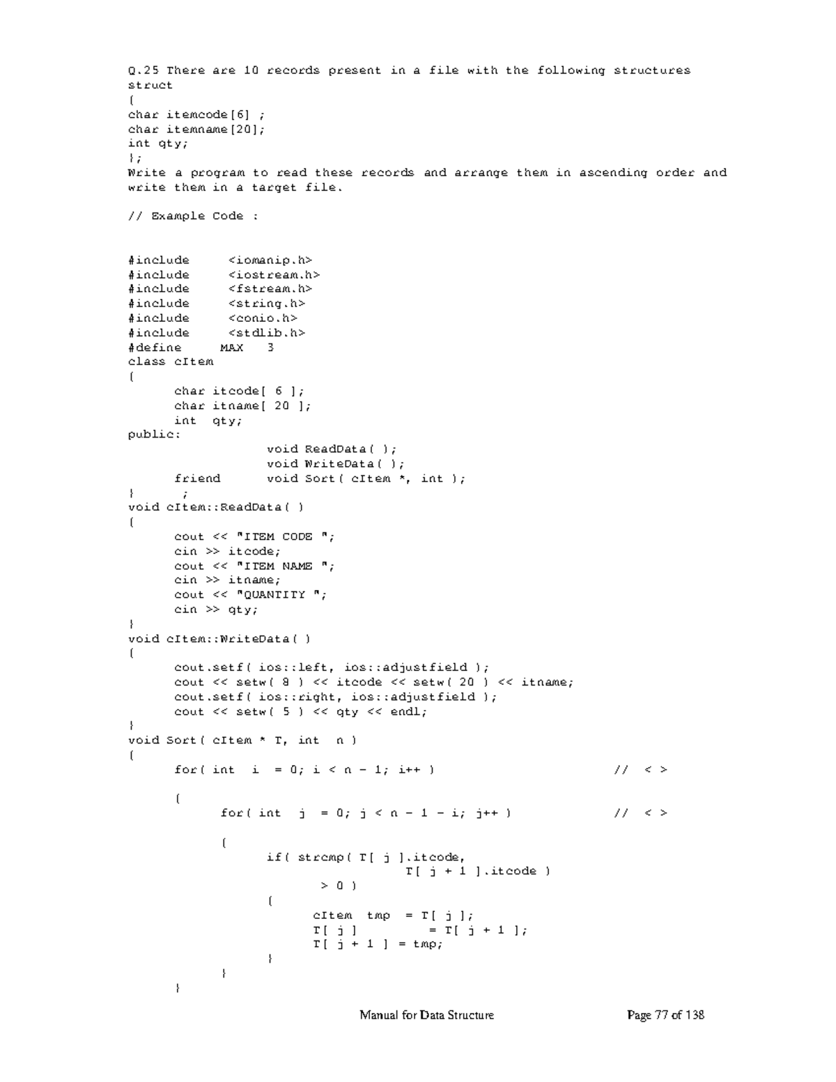 Data Structure using stuct - Manual for Data Structure Page 77 of 138 Q ...