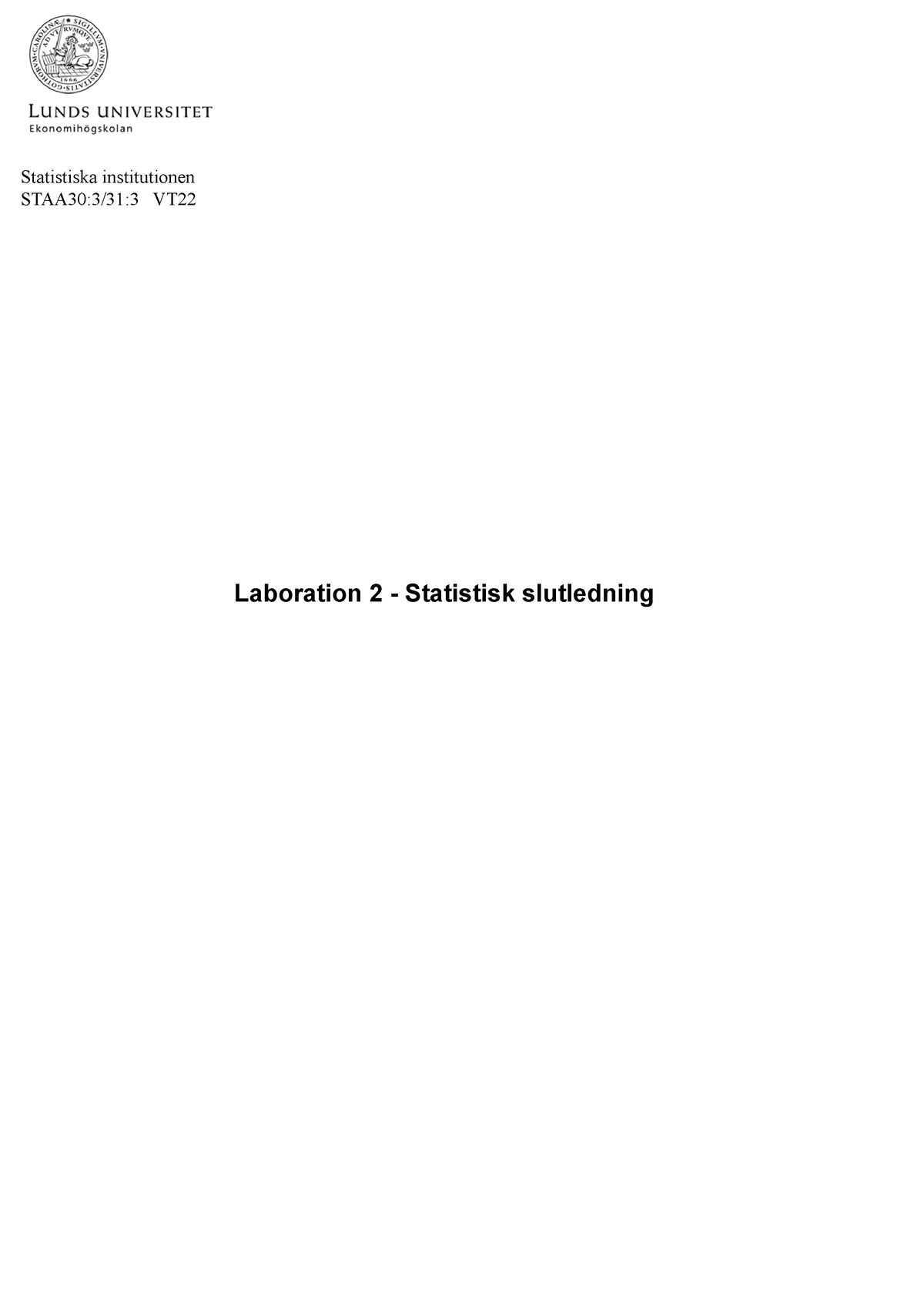 SPSS-labb 2 Bokstav N - Statistiska Institutionen STAA30:3/31:3 VT ...