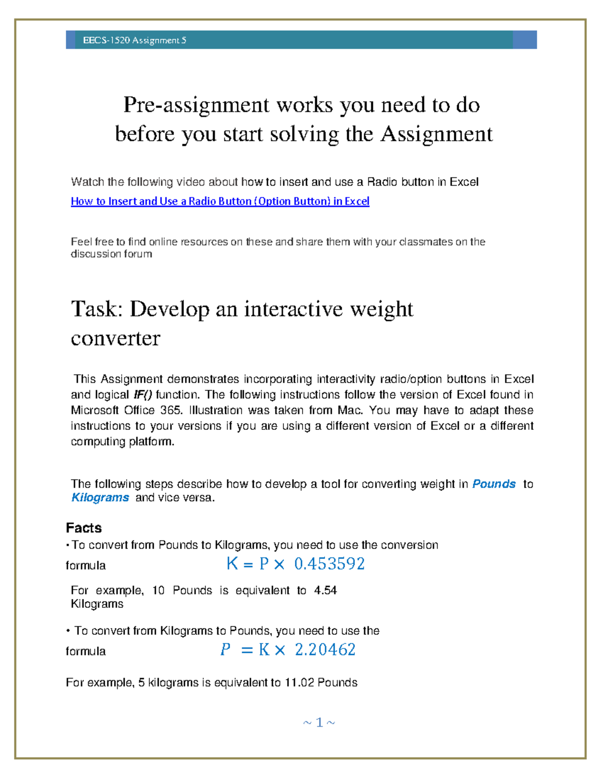 EECS152-Assignment 5 40a0b1663a79684 aa3a2c5aa9ad1fb07 - Pre-assignment ...
