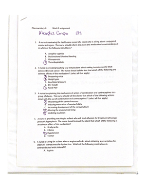 Compo M. Week2Homework - Memphis Compo 2/9/ Week 2 Assignment A nurse ...