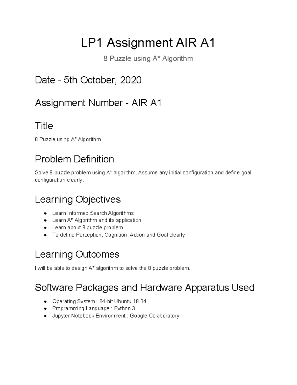 A1 - practical notes - Computer Engineering - SPPU - Studocu