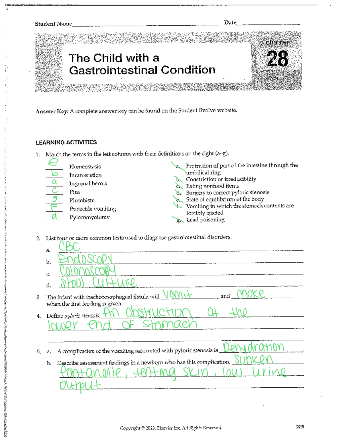 Peds GI issues ch 20 NUR 1021C Studocu