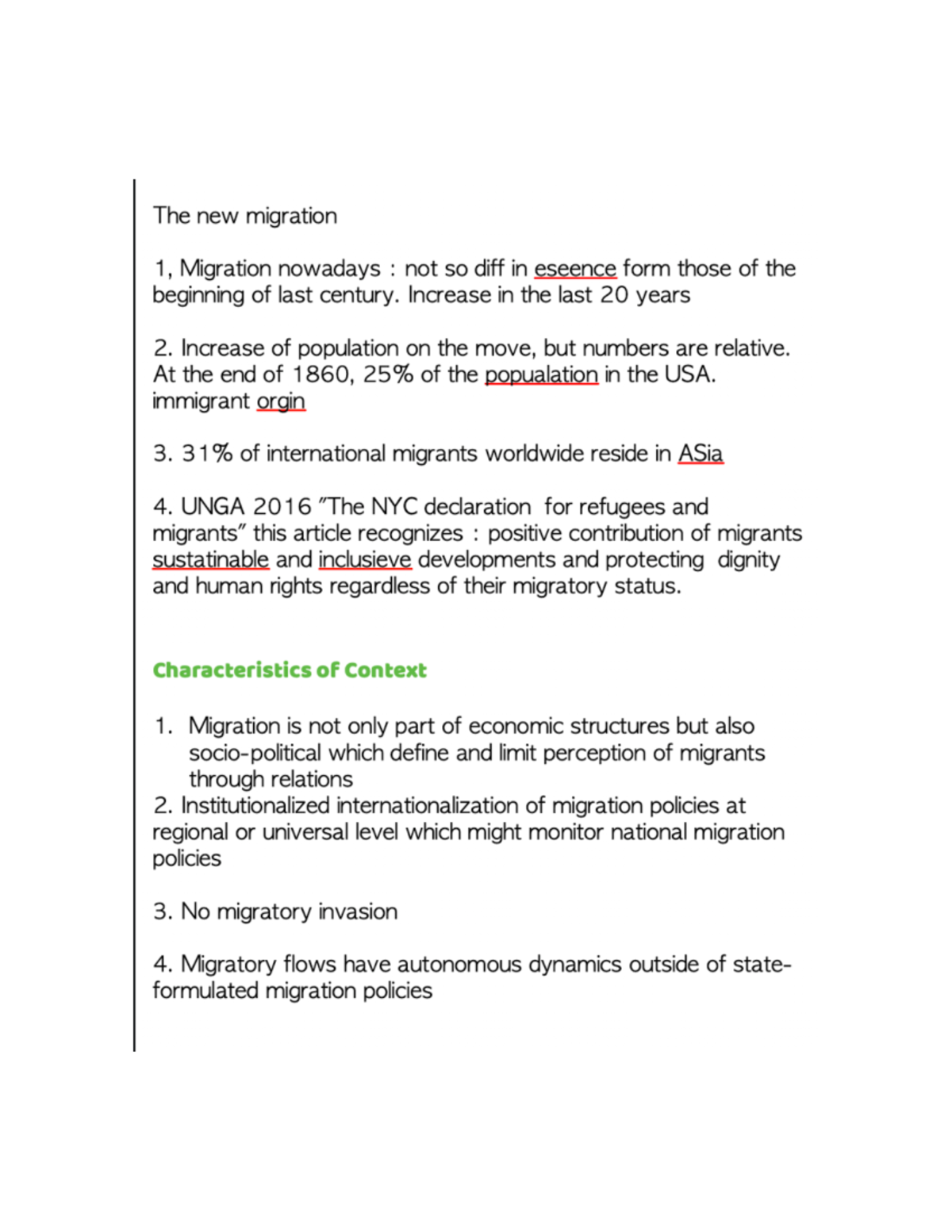 The new migration - lecture notes from midterm 1 - SOCIO 2 - Studocu