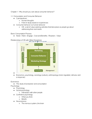 Day 3, 8 29, Ch 2 - Lecture Notes - Chapter 2: Value and the Consumer ...