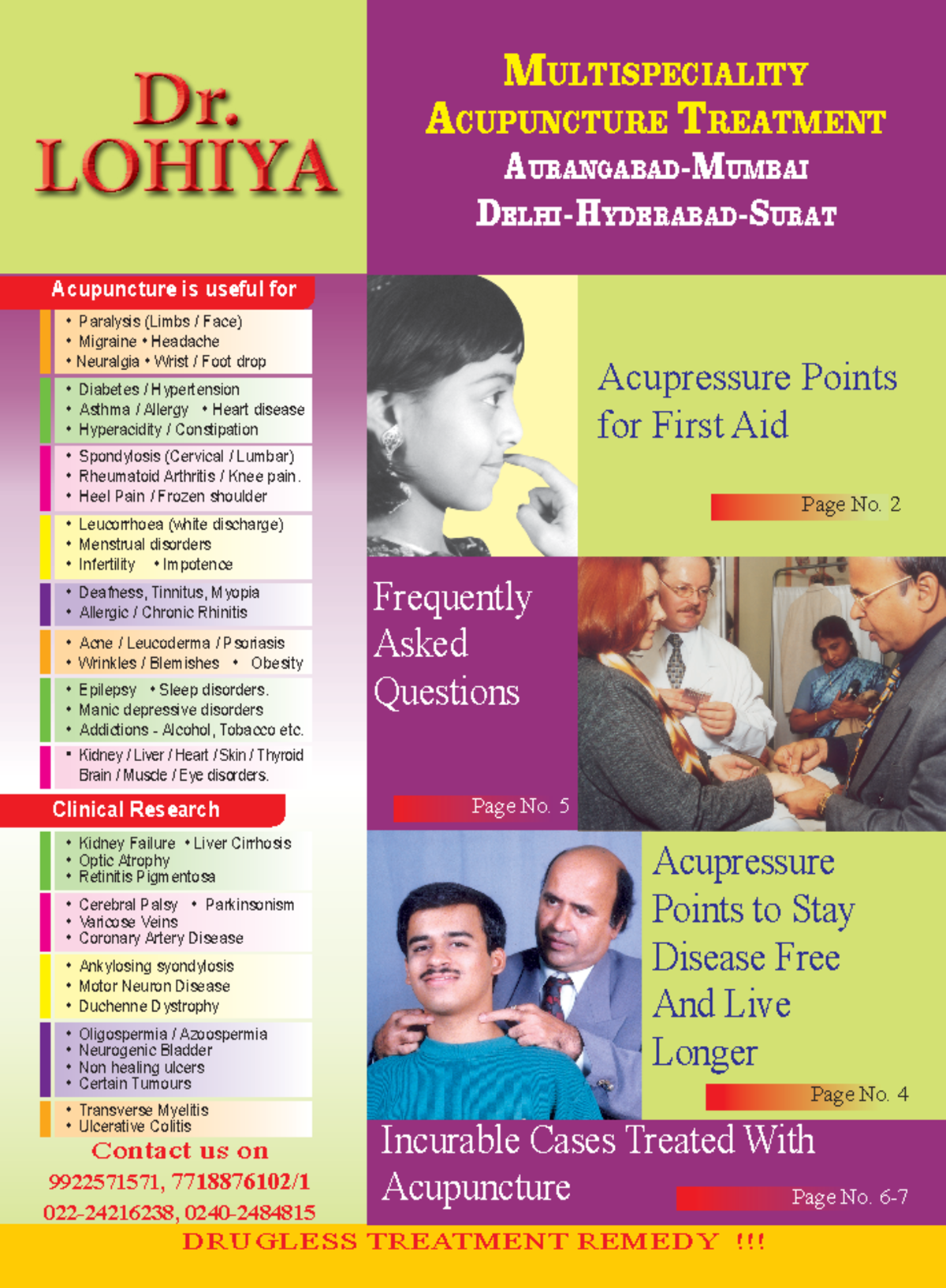 Dr. Lohiya Multispeciality acupuncture treatMent aurangabadMuMbai