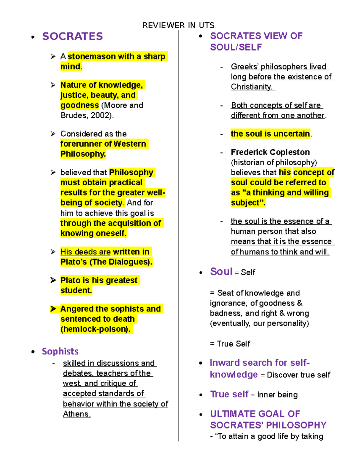 UTS- Reviewer-1 - kkhk - SOCRATES A stonemason with a sharp mind ...
