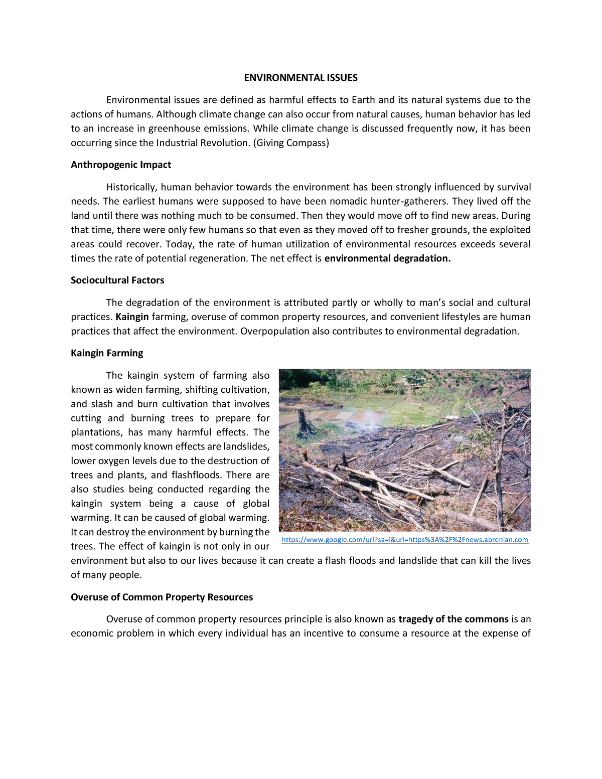 Module 2 Envi Sci - ENVIRONMENTAL ISSUES Environmental Issues Are ...