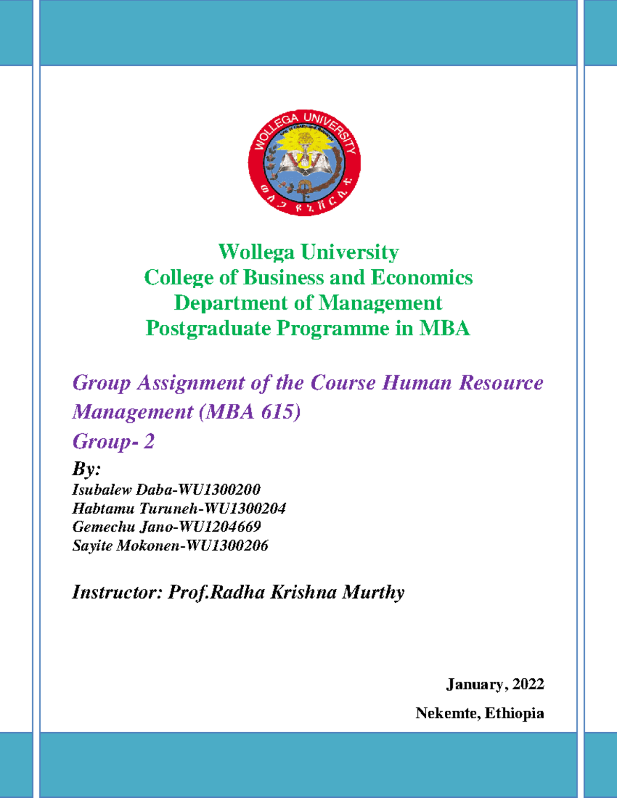 Group 2-HRM assignment, It is helpful for the students of management ...