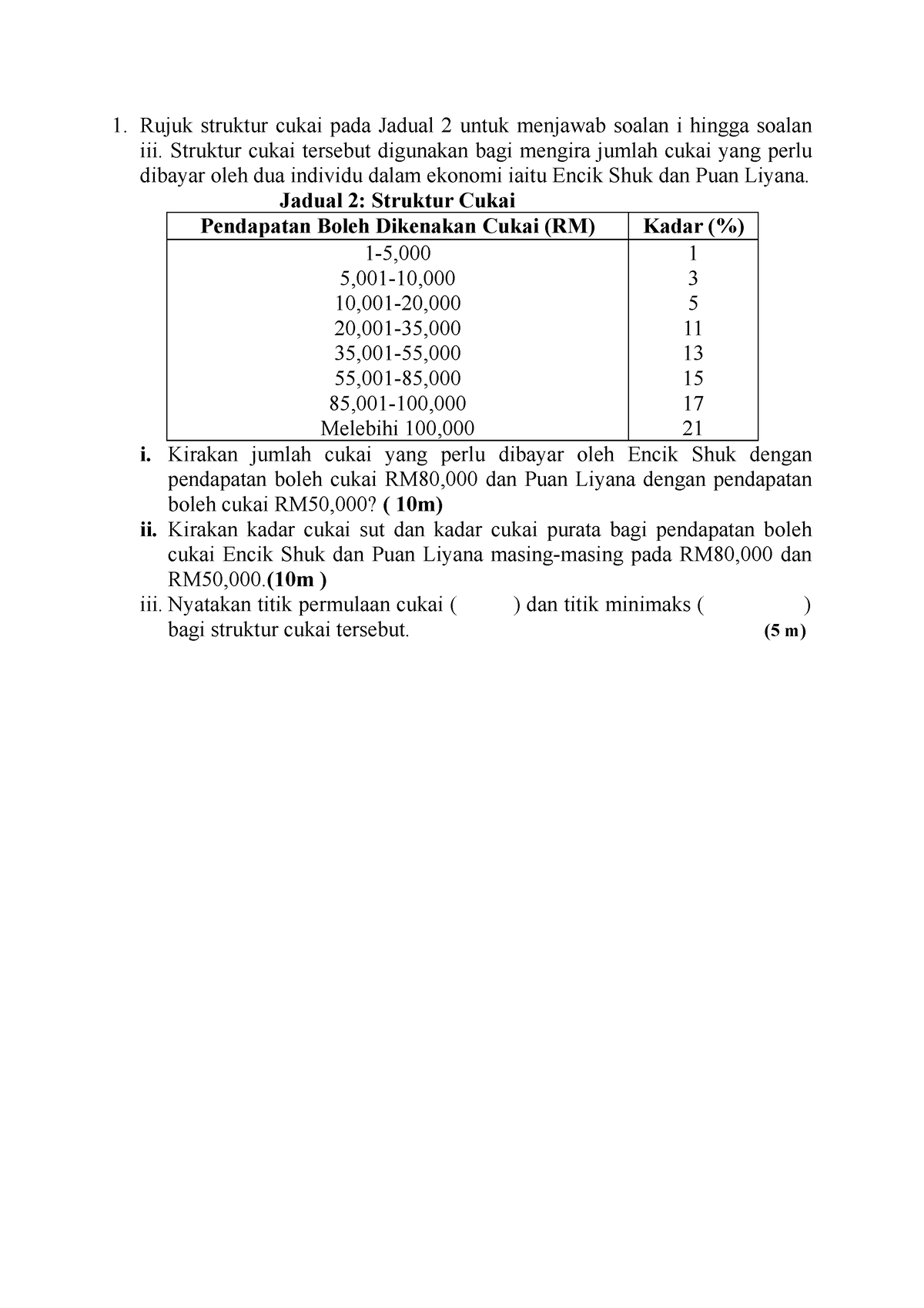 Latihan Bab 5 - Bab 5 - POLICY AND FISCAL ANALYSIS - UUM - Studocu