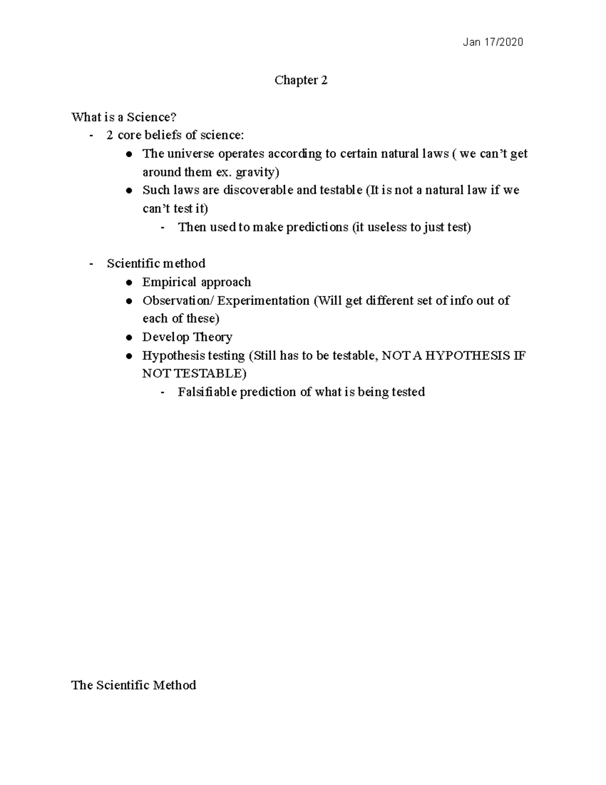 lecture-2-notes-psych-chapter-2-what-is-a-science-2-core-beliefs