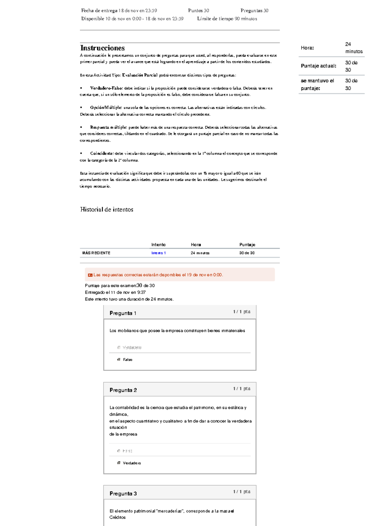Examen parcial 1 - [unidad 1 y unidad 2] contabilidad general - Fecha ...