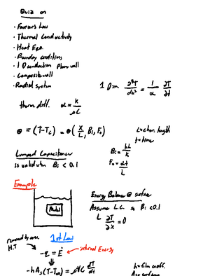 Internal Flow - ME 3333 Allison Hubel - Reading 4. Heat Transfer ...