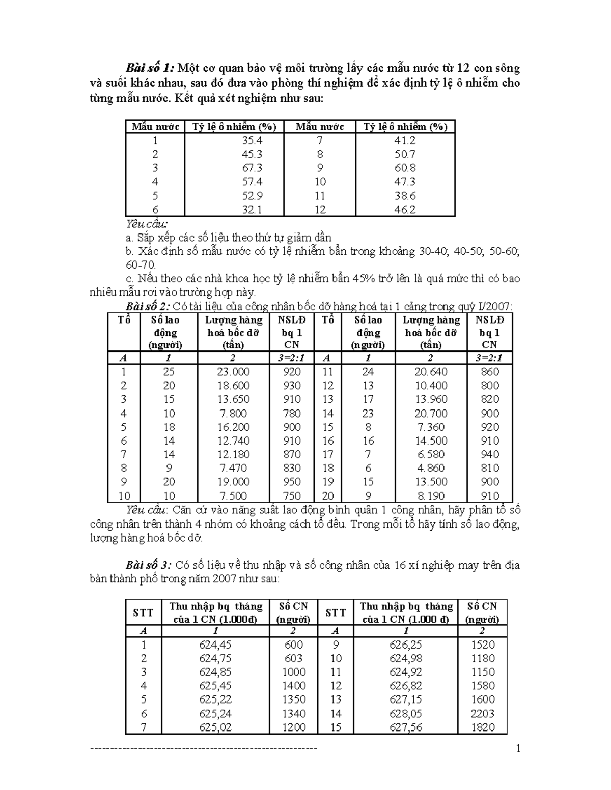 [123doc] - Bai-tap-nguyen-li-thong-ke-co-bai-giai - Bài Số 1: Một Cơ ...