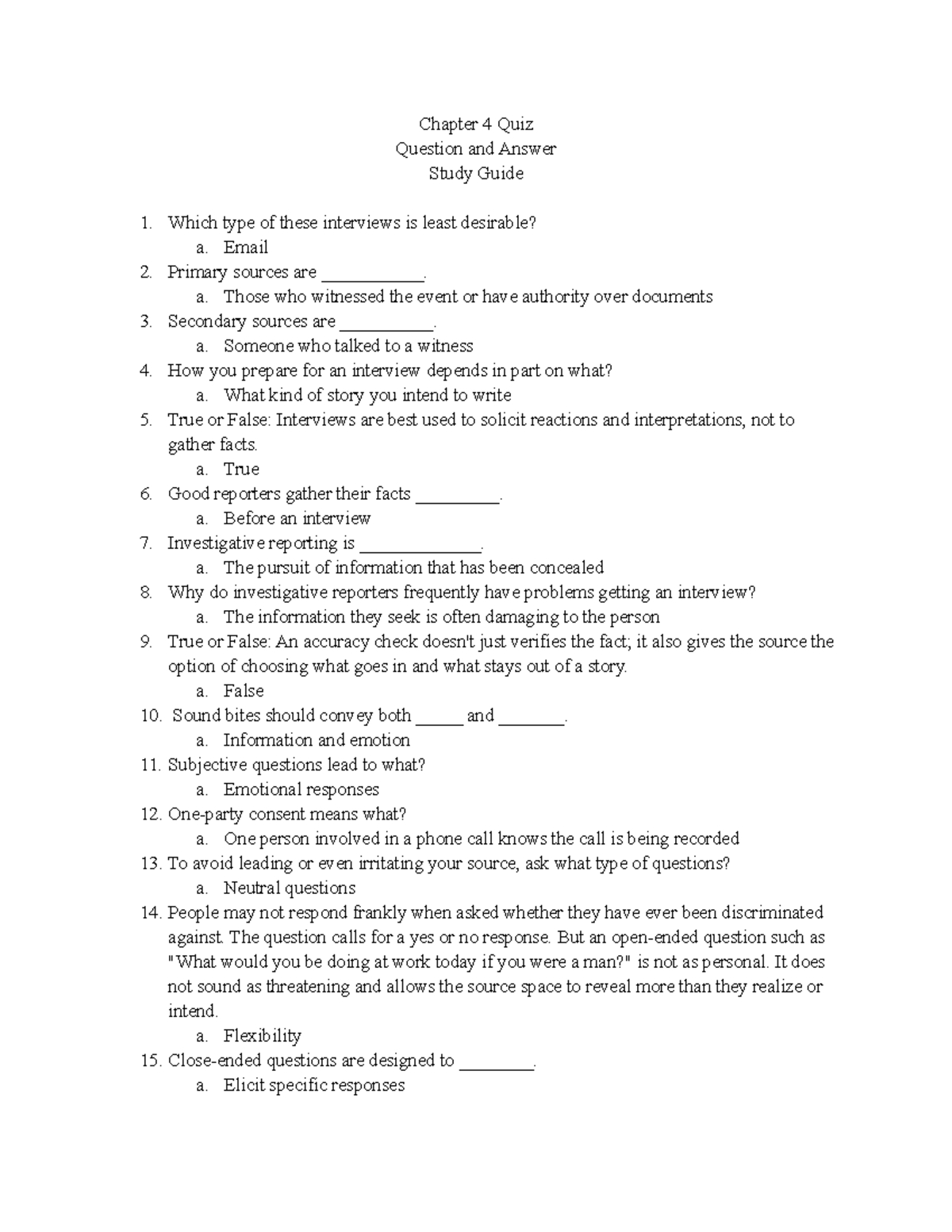 MC1313 Chapter 4 Quiz - Chapter 4 Quiz Question And Answer Study Guide ...