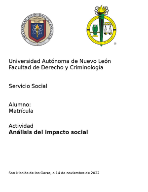 Actividad 4 - Evaluar Impacto Social. Identificar El Impacto Social Y ...