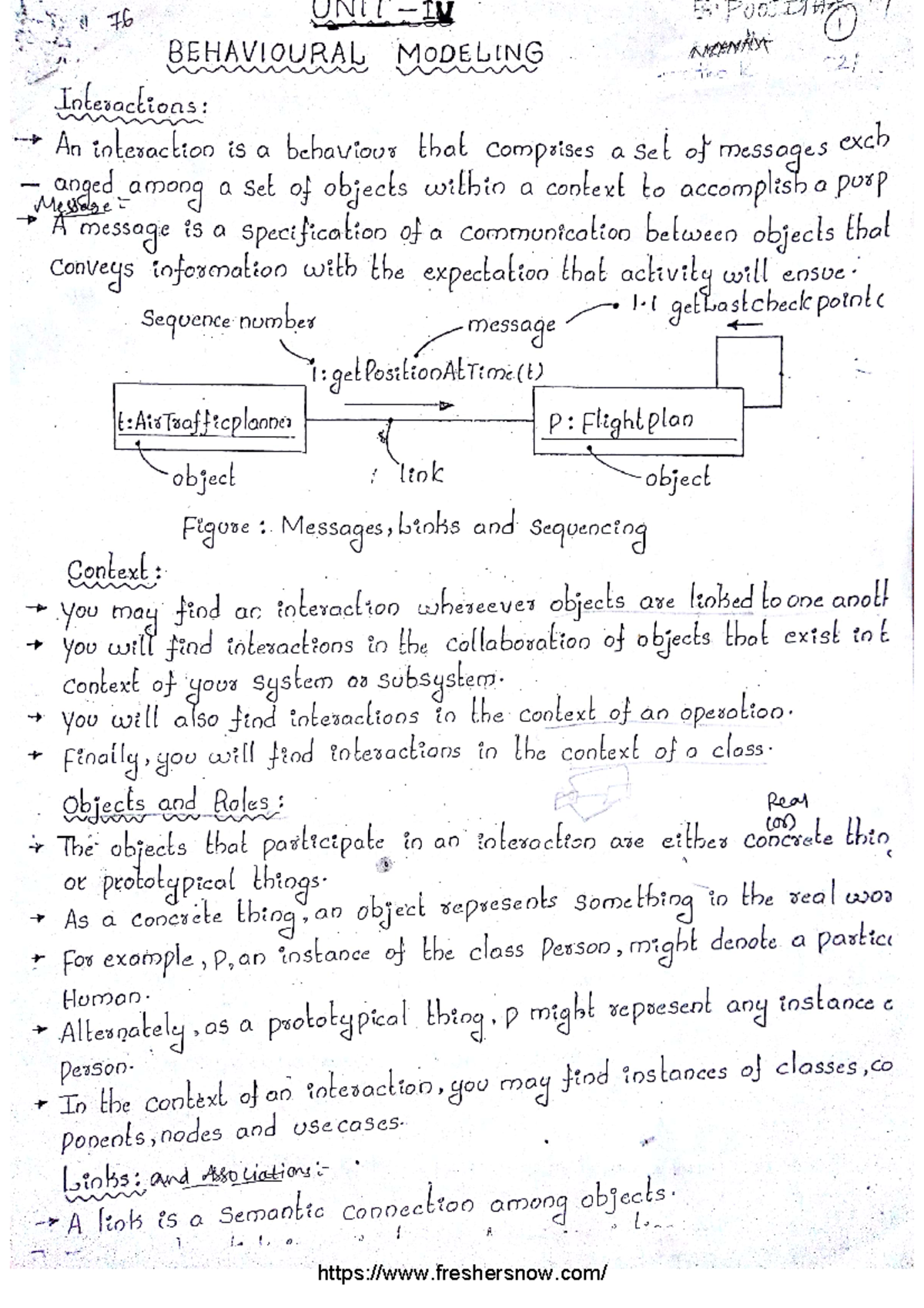 Jntuk R20 B.Tech CSE 3-2 OOAD UML Unit 4 Notes - Computer Science ...