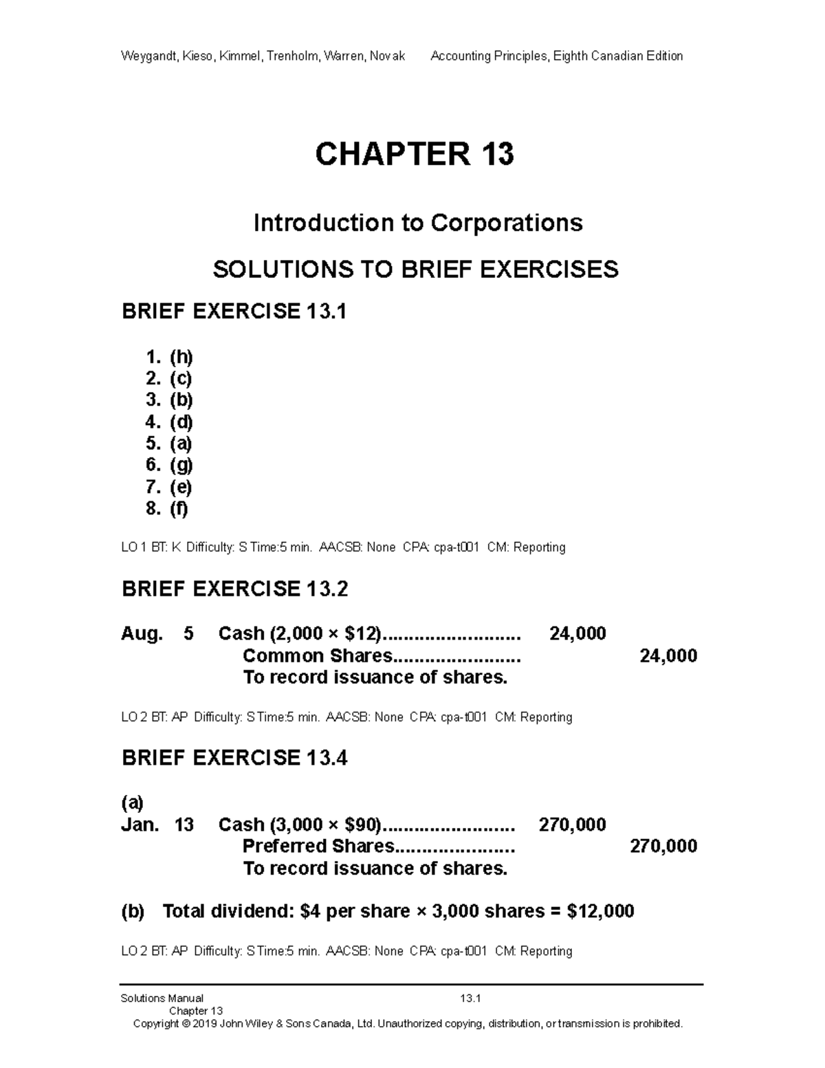 Chapter 13 Suggested Problems Solutions Corrected 13 Chapter 13