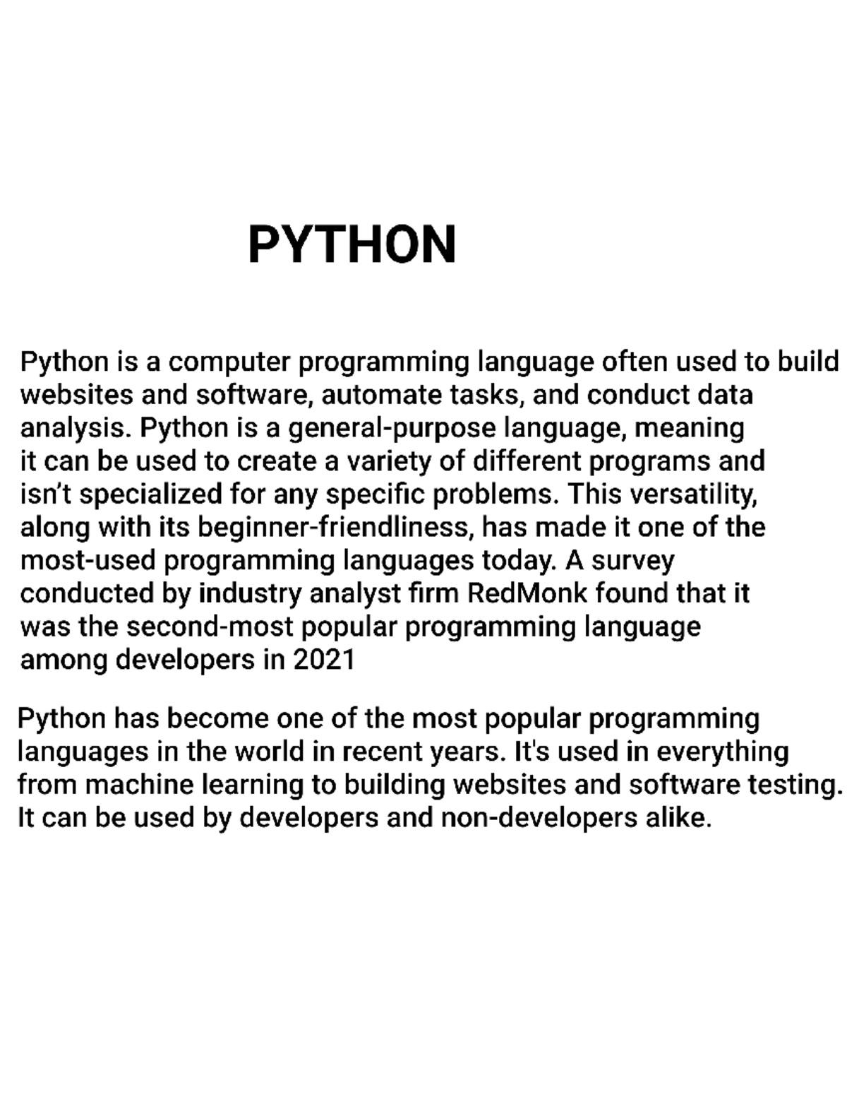 Python - It's really helpful for bsc computer science students don't ...