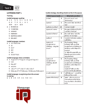 Reading Explorer 3rd, 2, Answer Keys - FOOD AND HEALTH 1 Answer Key ...