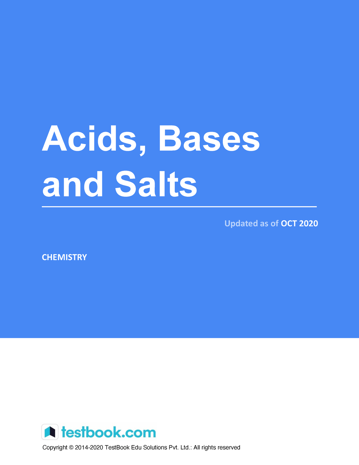 assignment of acid base and salt