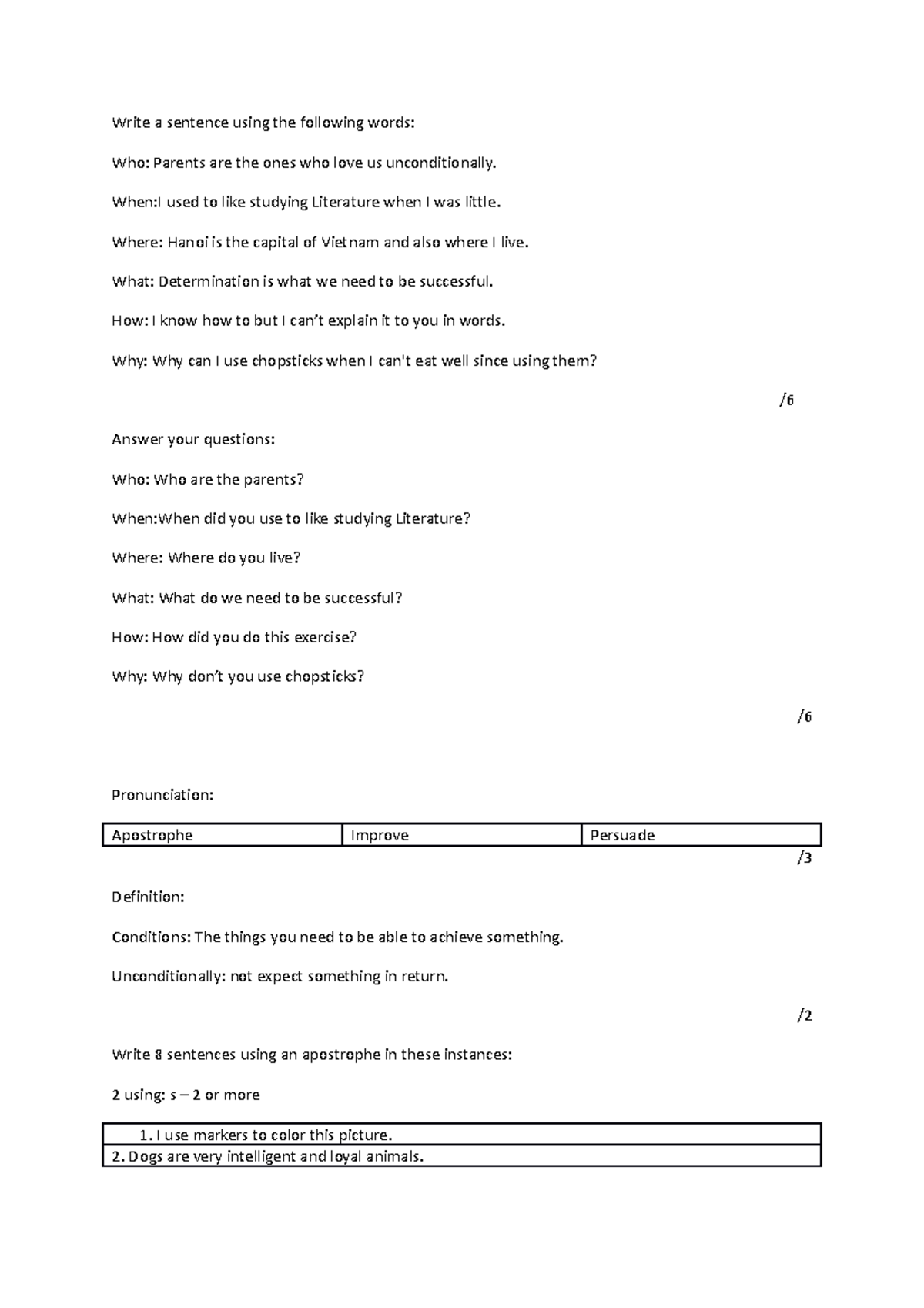 Ngu van 12 tac pham van hoc Write a sentence using the following