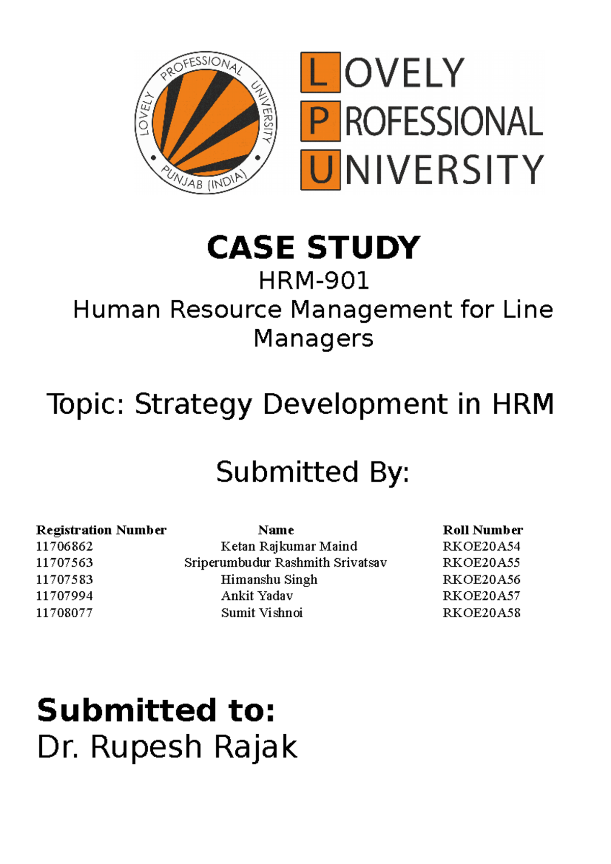 HRM Himanshu - HRM CONCEPT for Line managers - CASE STUDY HRM- Human ...