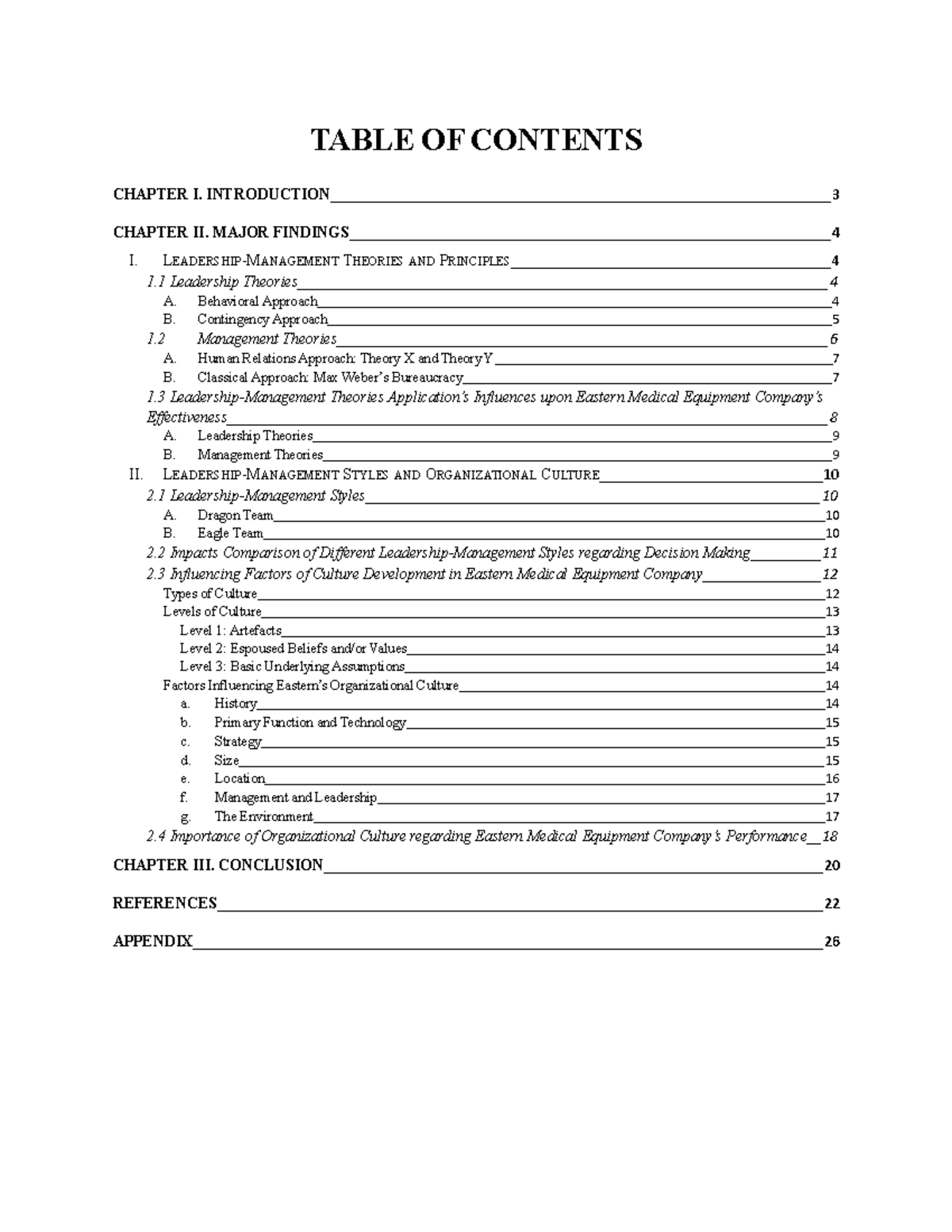 LM A1.1 - Pass Grade - TABLE OF CONTENTS CHAPTER I. INTRODUCTION ...