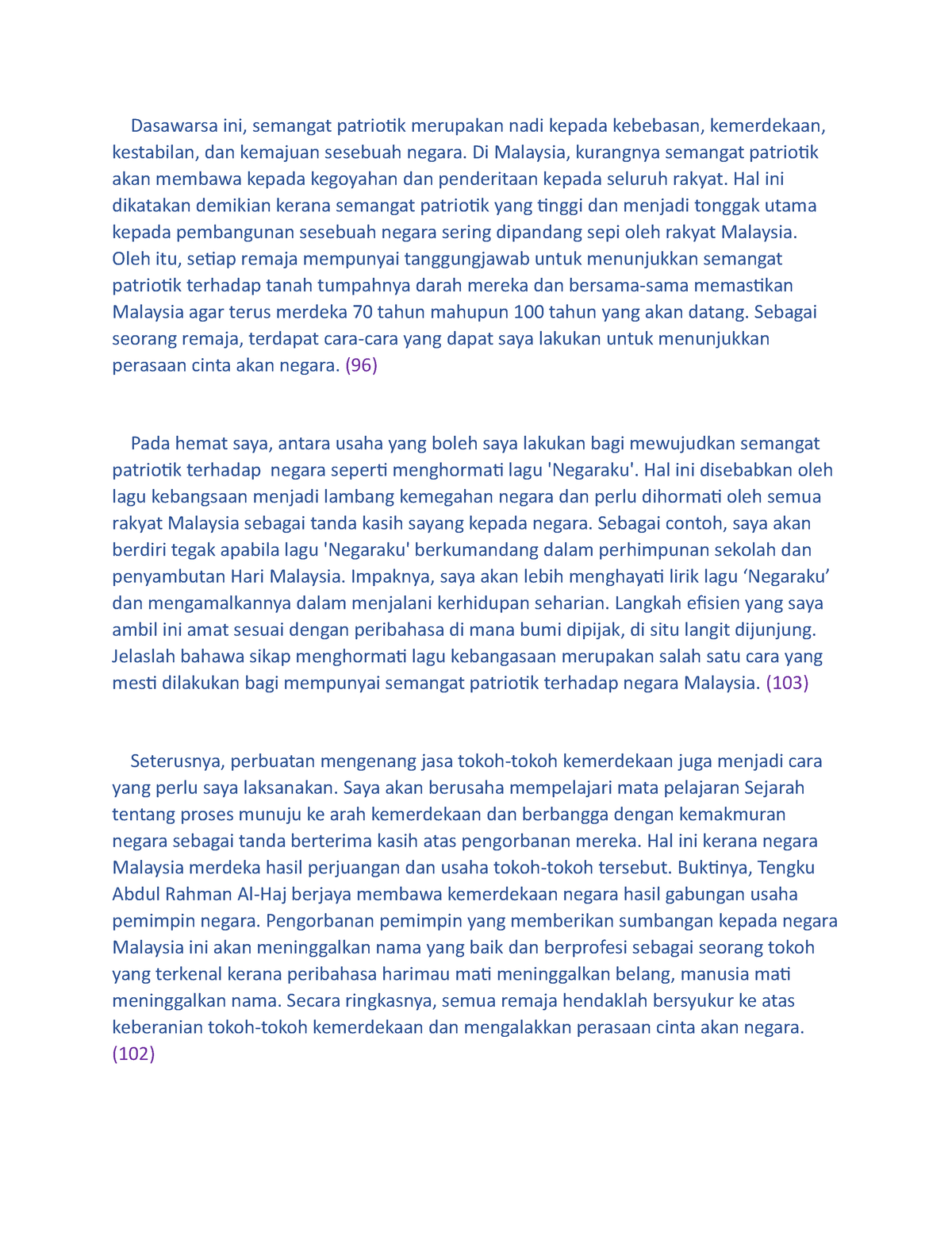 essay meaning in malay language