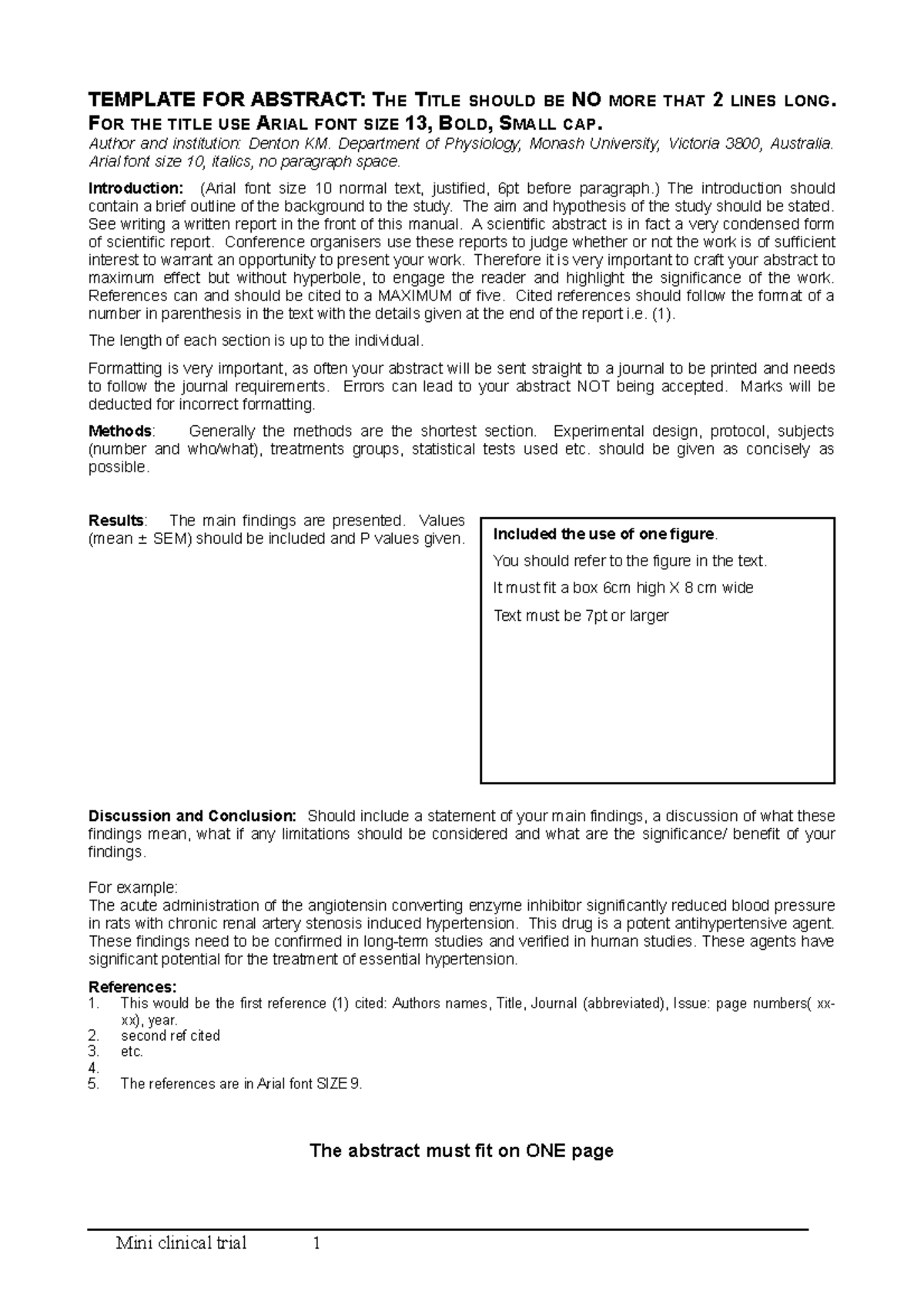 Template 3 Abstract 2016-2 - TEMPLATE FOR ABSTRACT: THE TITLE SHOULD BE ...