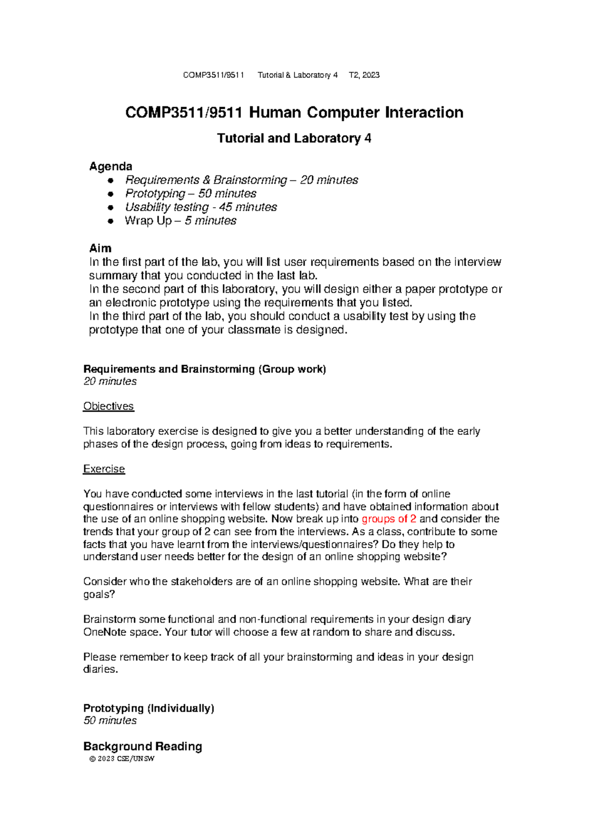 HCI2023T2-Week4-Tutorial - COMP3511/9511 Tutorial & Laboratory 4 T2 ...