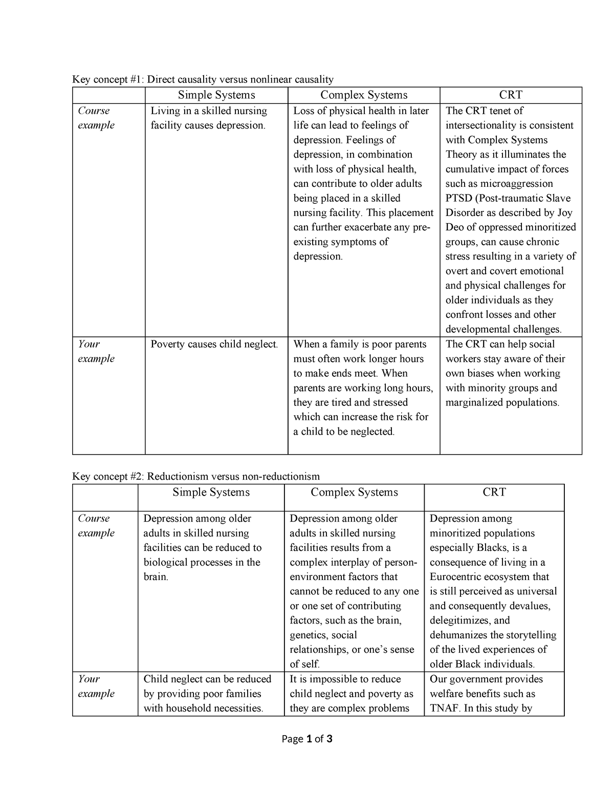 Module 4 Worksheet - Key concept #1: Direct causality versus nonlinear ...