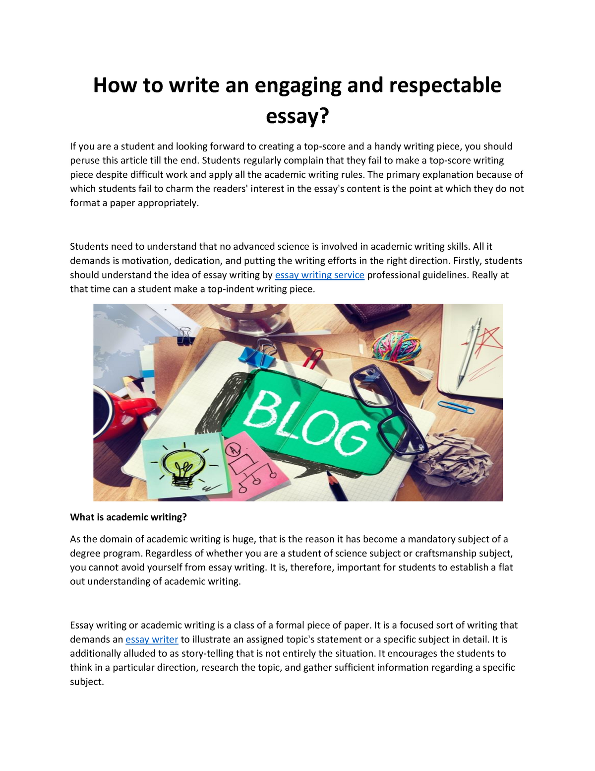 how to write an engaging college essay
