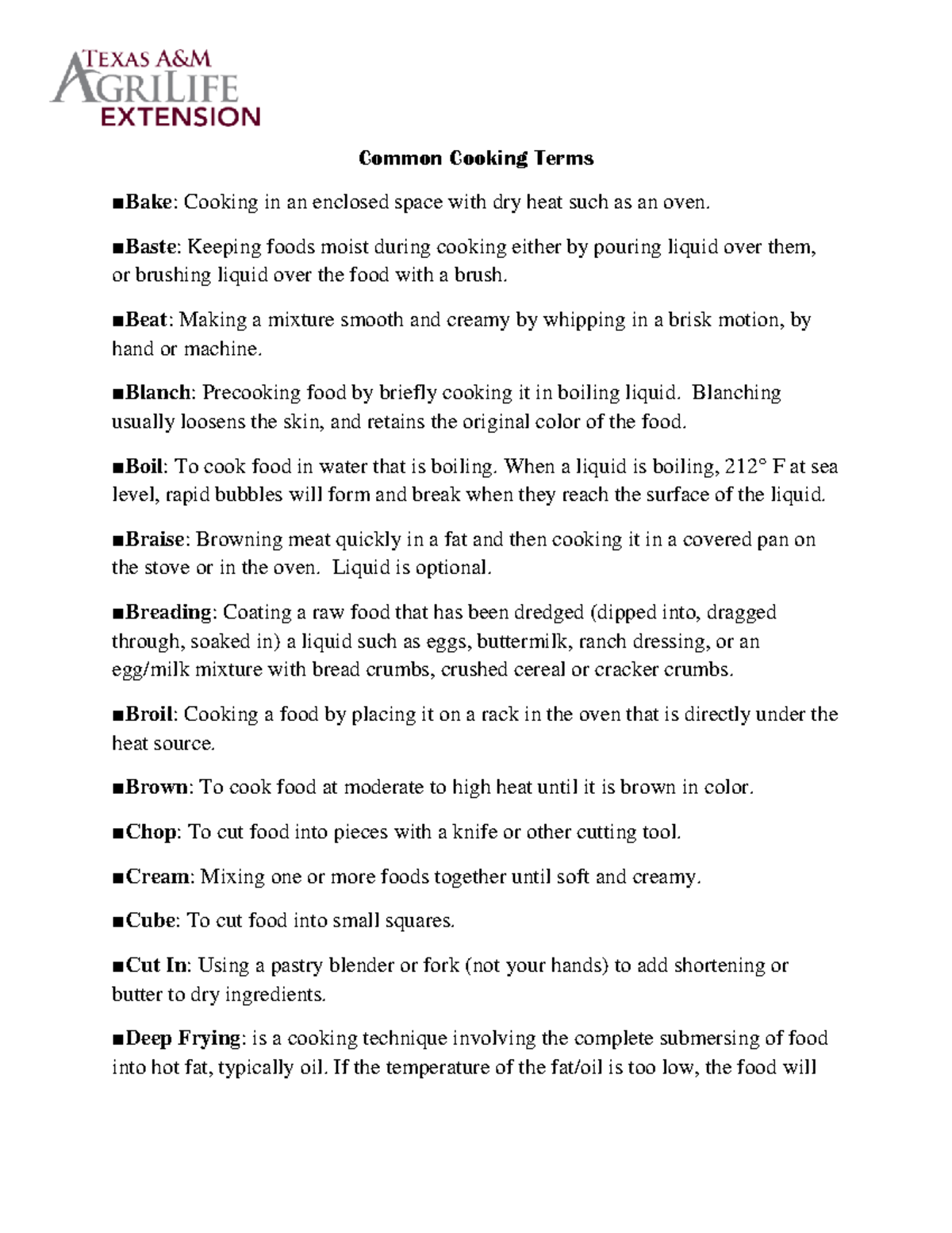 Cooking-Terms - If you're an enthusiastic home cook — you read the