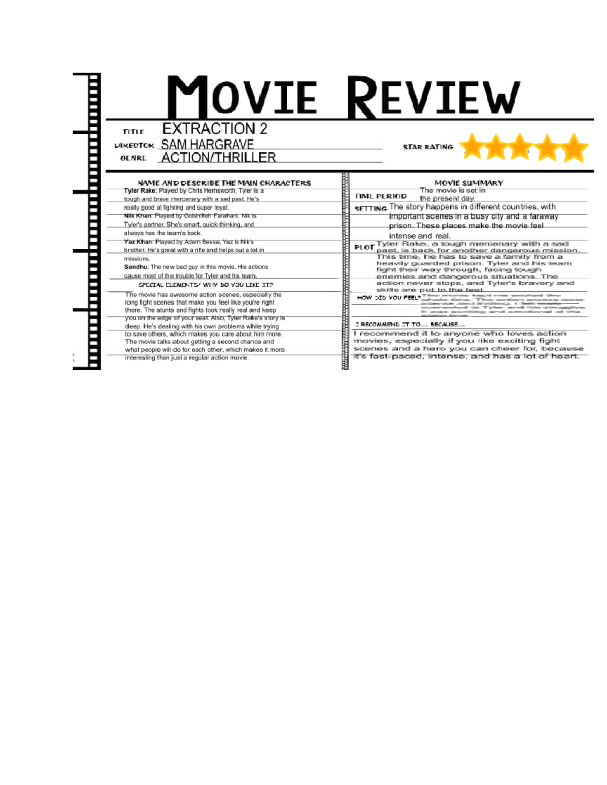 Movie Review - MOVIE REVIEW TITLE EXTRACTION 2 DIRECTOR SAM HARGRAVE ...