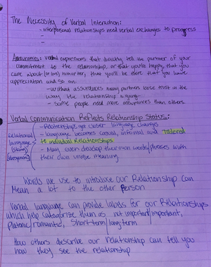 Interpersonal Communication Notes, Module 1.2, pg.3 - Modules 1 ...