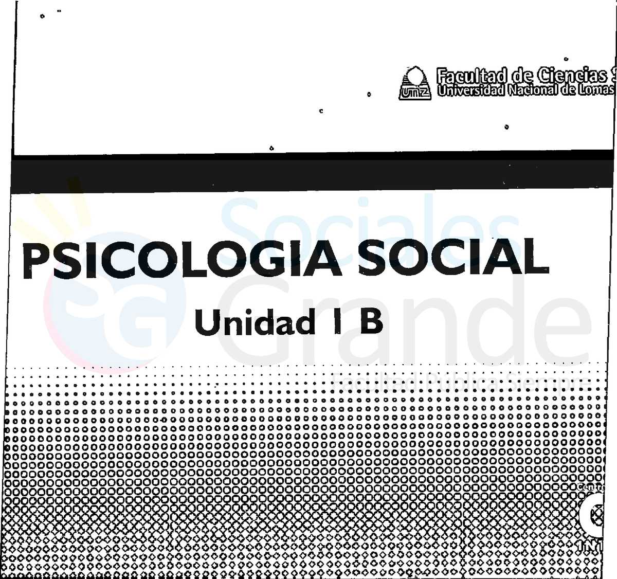 Psicologia Social Modulo 1 B - Psicología Social - Studocu