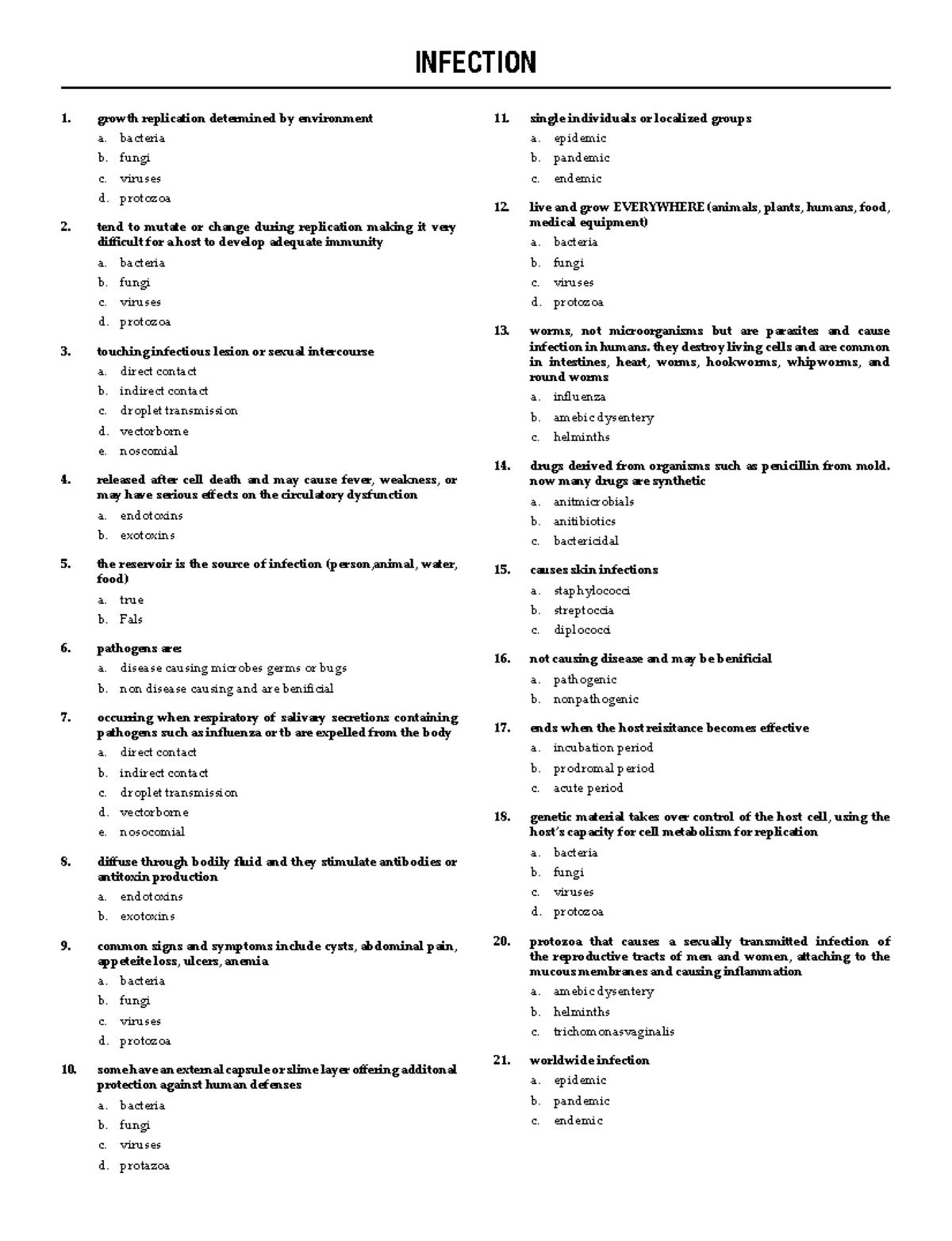 07 infection - INFECTION growth replication determined by environment a ...