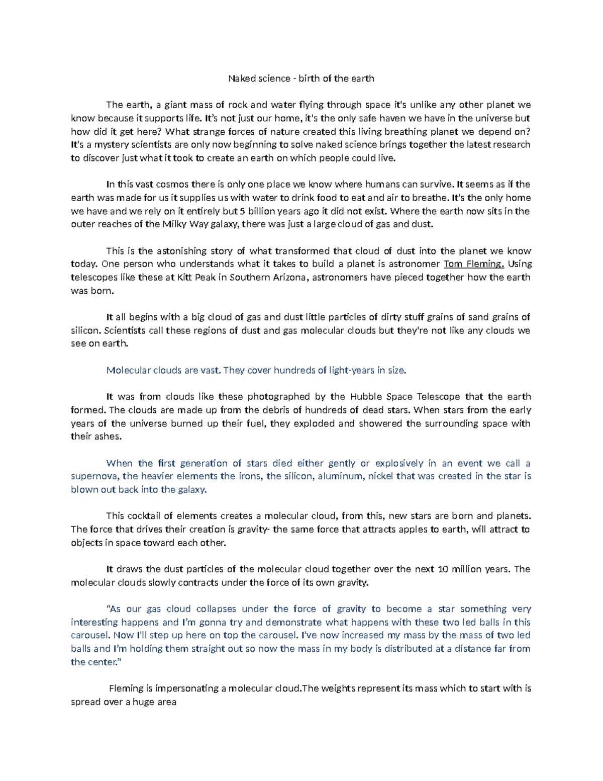 Naked science Birth of the Earth - Naked science - birth of the earth ...