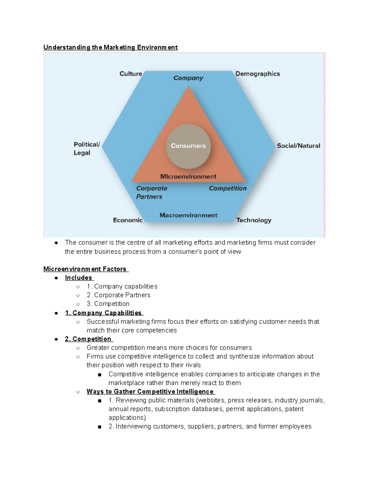 Chapter 3 Analyzing Marketing Environment - Understanding The Marketing ...