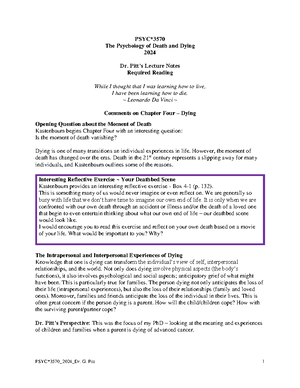 Lecture 9 Notes - Dr. Mandy Wintink - Lecture 9- Escape, Avoidance and ...