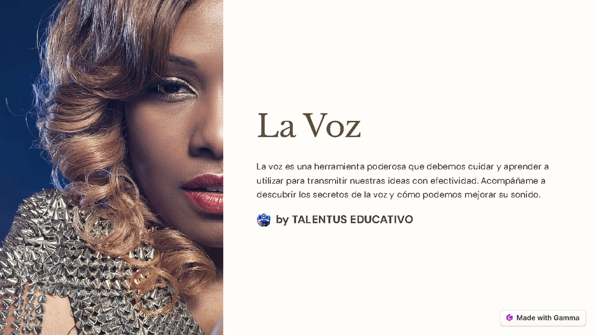 La-Voz - La Voz La voz es una herramienta poderosa que debemos cuidar y ...