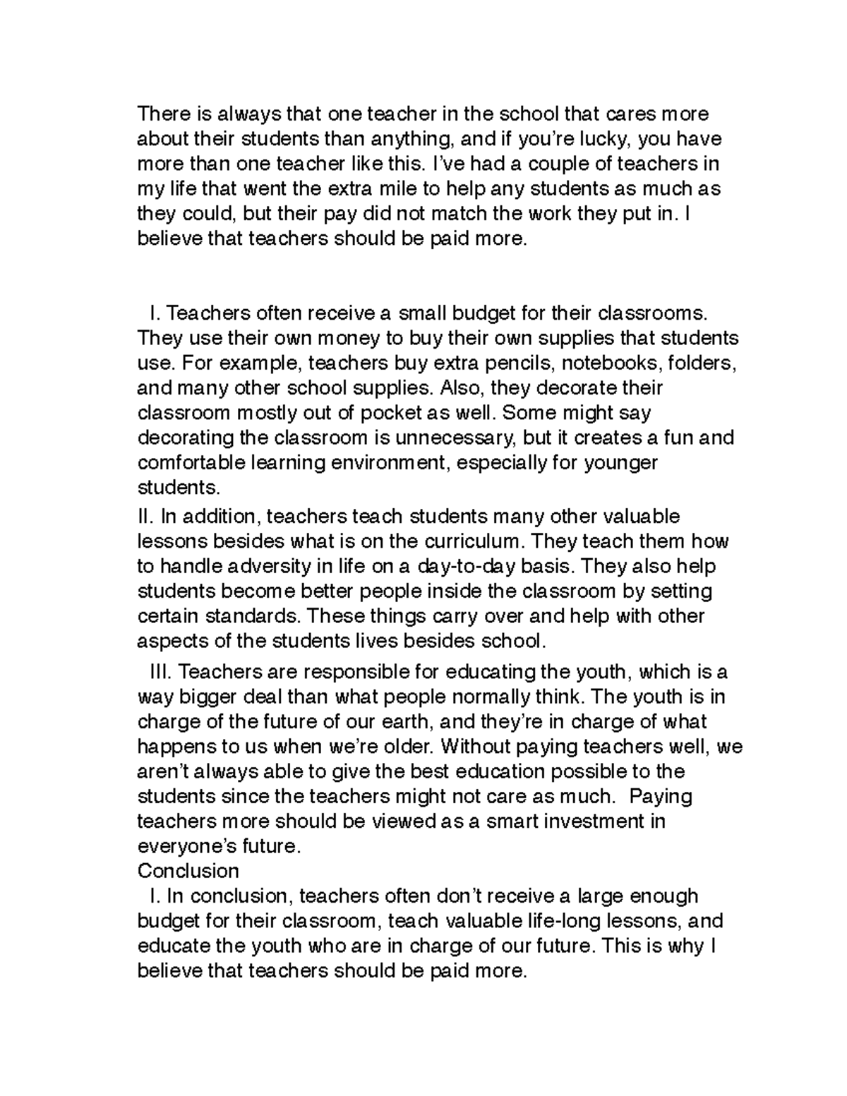 Personal Statement Speech - There is always that one teacher in the ...