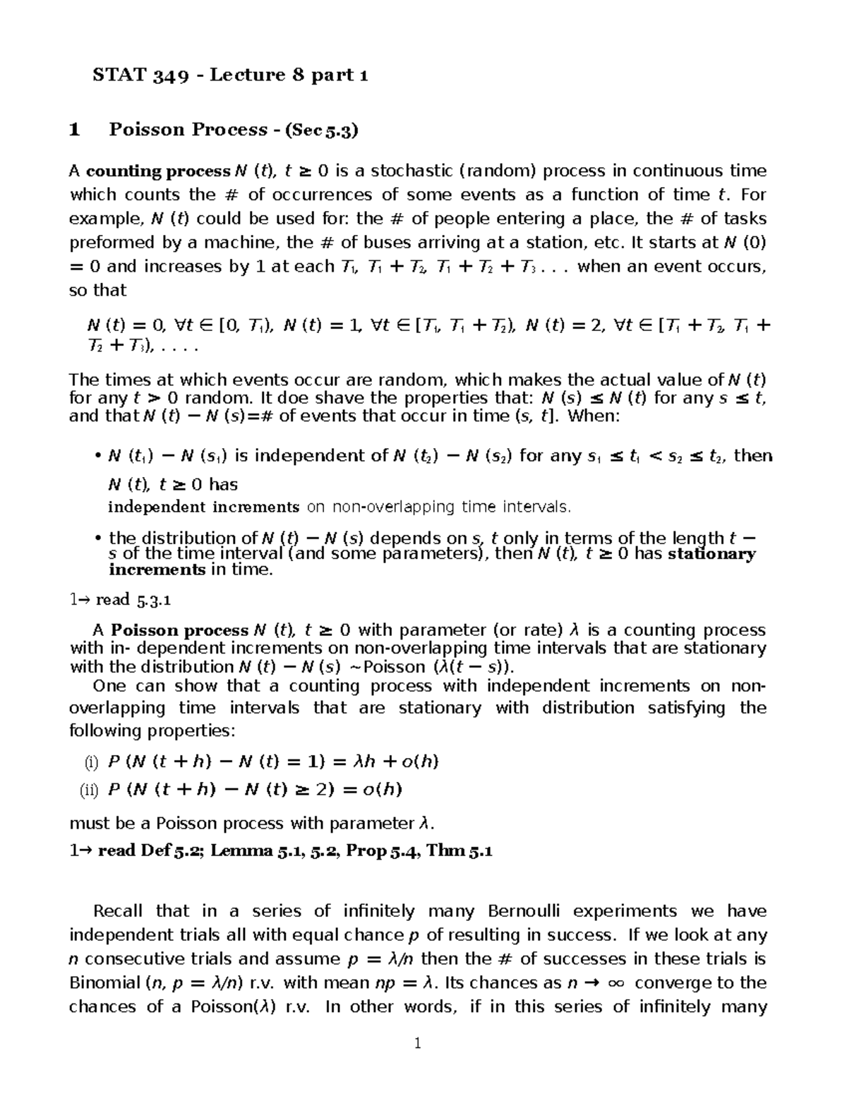 Stat349-lec8-1 - lecture 8 part 1 - 1 STAT 349 - Lecture 8 part 1 1 ...